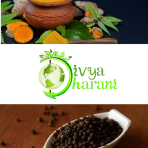 DivyaDharani Combo Spices of Turmeric Powder and Black pepper